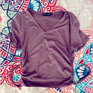 PrettyLittleThing crop top. Purple. US size S. Barely worn, very good condition.